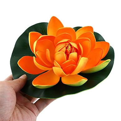 Gold Tone Man-made Lotus For Aquarium Decoration