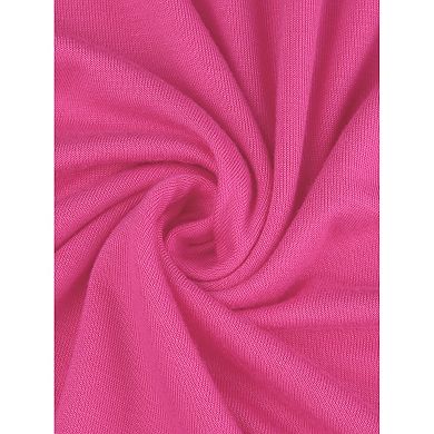 Women's Plus Size Nightgown Short Sleeves Solid Knee-length Pajamas Sleep Dress