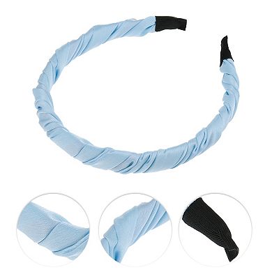 1 Pcs Classic Elegant Pleated Headband For Women 6.10"x5.12"