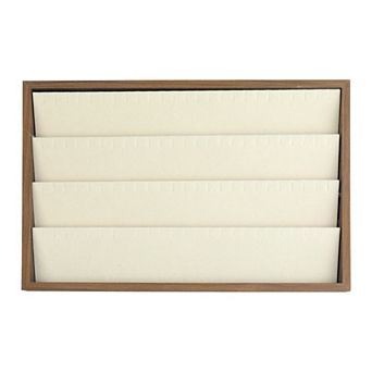 Velvet Jewelry Organizer Trays With Removable Dividers For Drawers 24 Grid Tray