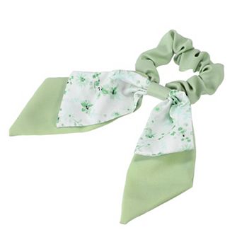 1 pc Classic Grace Bow Hair Ties Hairdo Ties For Women 2.76" Diameter Green