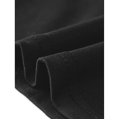 Notch V Neck Dresses for Women Elegant Work Office A-Line Dress with Pockets