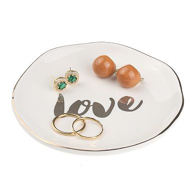 Ceramic Jewelry Tray Trinket Ring Dish for Organizing Earring Necklace Bracelet