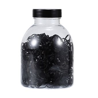 1 Set Classic Grace Hair Rubber Bands For Women 0.63" Diameter Black