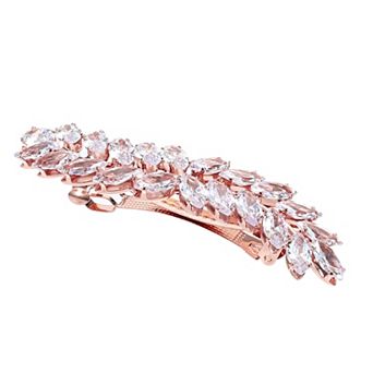 Faux Crystal Hair Barrettes For Women Rhinestone Hair Clips Bridal Hair Accessories