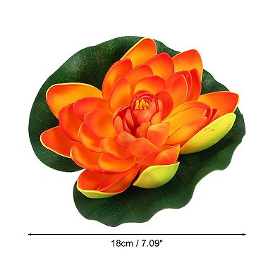 6pcs Garden Ponds Pool Decoration Artificial Lotus Flower