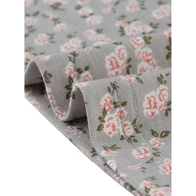 Women's Plus Size Nightgown Stretch Pattern Short Sleeve Round Neck Sleepwear