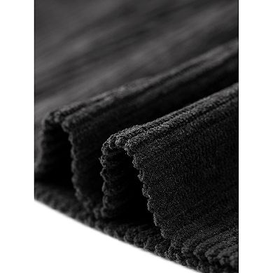 Women's Plus Size Shirts Corduroy Peplum Long Sleeve Blouses With Pockets Tops