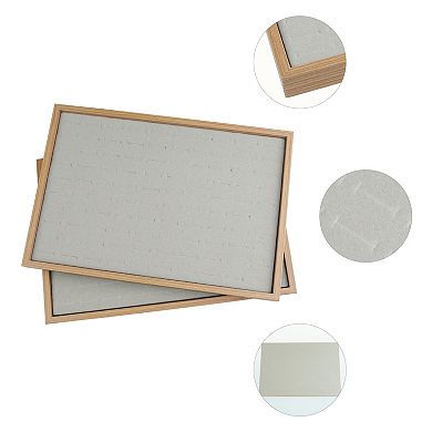 Set Of 2 Jewelry Trays Jewelry Organizer Drawer Inserts Display Storage 24 Grid Tray