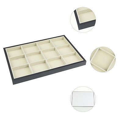 Velvet Jewelry Organizer Trays With Dividers For Drawers, Jewelry ...