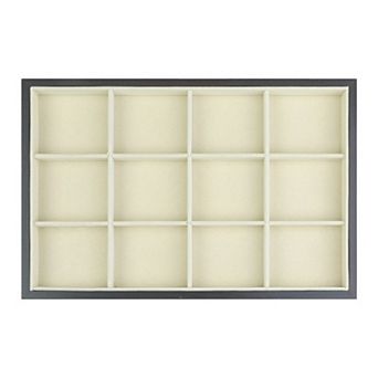 Velvet Jewelry Organizer Trays With Dividers For Drawers, Jewelry Organizer Drawer Flat Tray