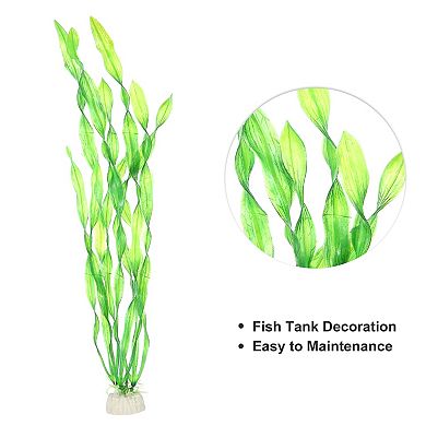 1 Pcs Fish Tank Aquarium Decorations Artificial Plants Plastic Artificial Water Plants Green