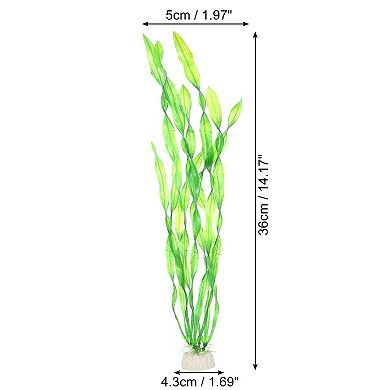 1 Pcs Fish Tank Aquarium Decorations Artificial Plants Plastic Artificial Water Plants Green