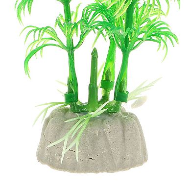 2 Pcs Aquarium Plants Decor Artificial Aquatic Plant Tree Green