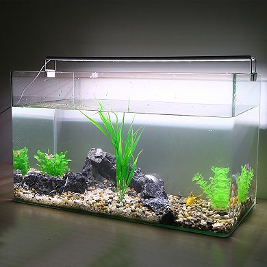 3 Pcs Fish Tank Aquarium Decorations Artificial Plants Plastic Artificial Water Plants Green