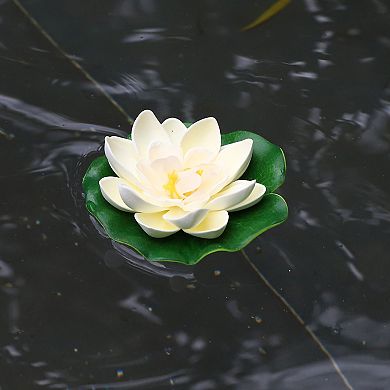 10 Pieces Lotus Floating Lanterns Floating Candles Light Artificial Floating Colorful Lotus With Real Candles Pool Lights Float For Garden Weddings Ho
