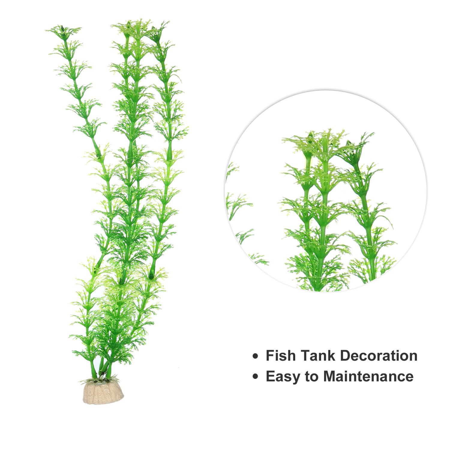 AQUANEAT Fish Tank Decorations, Aquarium Plants Plastic, 10Inch Fish...