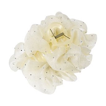 1 pc Classic Elegant Hair Clips Hairdo Clip For Women 6.30"x5.51"x2.76" Beige