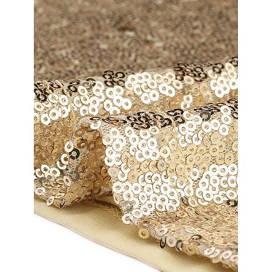 Women's Plus Size Sleeveless Sparkle Shimmer Glitter Sequin V Neck Tank Tops