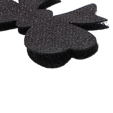 2 Pcs Hair Pads Floating Tie Shape Hair Pad Bangs Patch For Women Hair Magic Tapes Black
