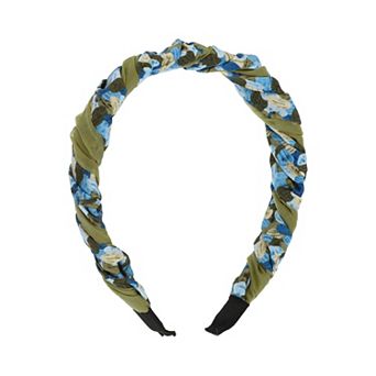 1 pc Fashion Elegant Pleated Headband For Women 6.10"x5.12" Green