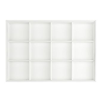 Pu Leather Jewelry Organizer Drawer, Jewelry Organizer Trays With Removable Dividers Flat Tray