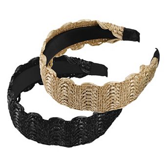 2 pc Women' Wide Headband, 1.93" Wide, Classic Casual Style Headband, For Women