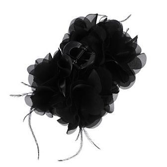 1 pc Classic Elegant Hair Clips Hairdo Clip For Women 5.91"x4.72"x3.54" Black