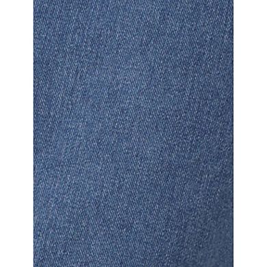 Jean Skirt with Pockets for Women's Denim Zipper Front Split Long Skirts