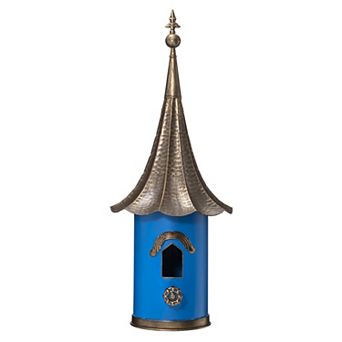 Glitzhome Metal Retro Pagoda Hanging Birdhouse For Outdoors
