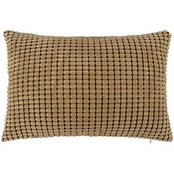 Soft Corduroy Striped Velvet Decorative Throw Pillow Cushion Cover, 12"x18"