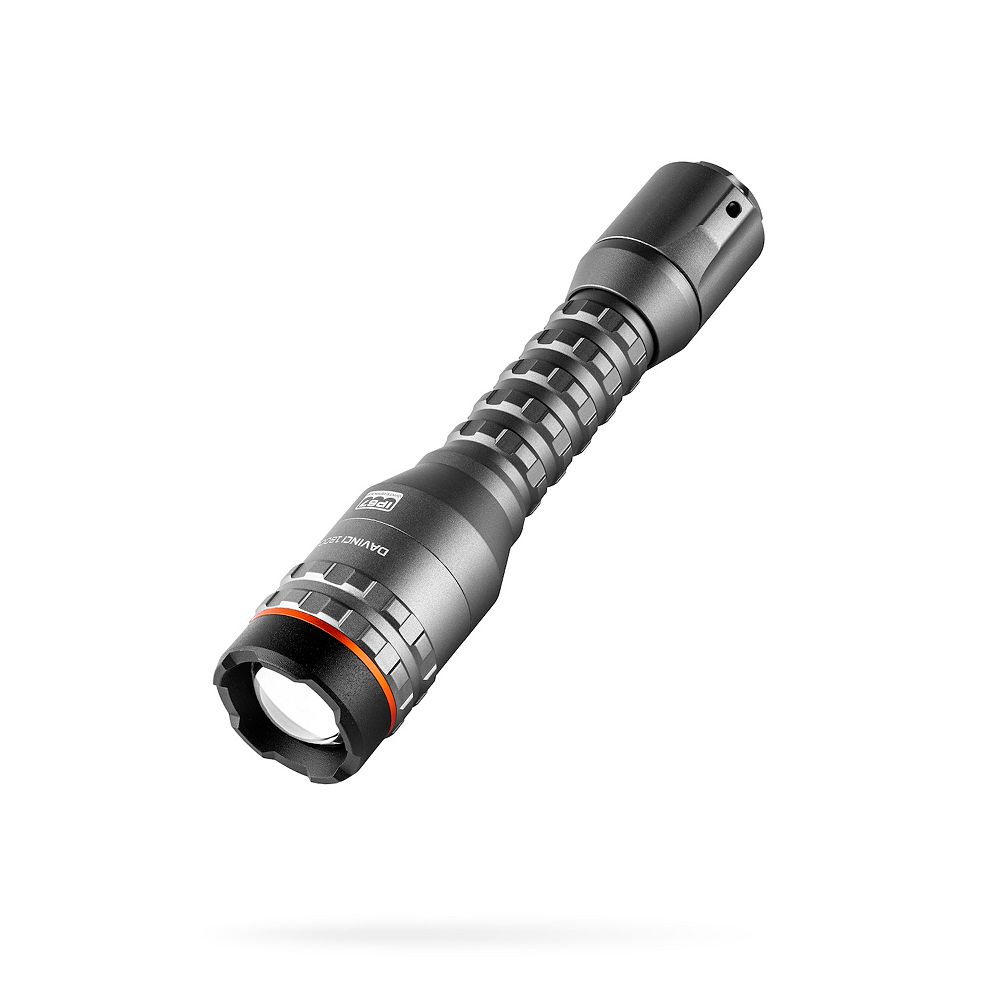 nebo flashlight hl18j DAVINCI 18000 Mag Dial The removable lanyard assists with drop protection NEBO Davinci 1800L Rechargeable Flashlight