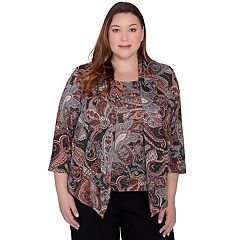 Alfred dunner plus size tops 2025