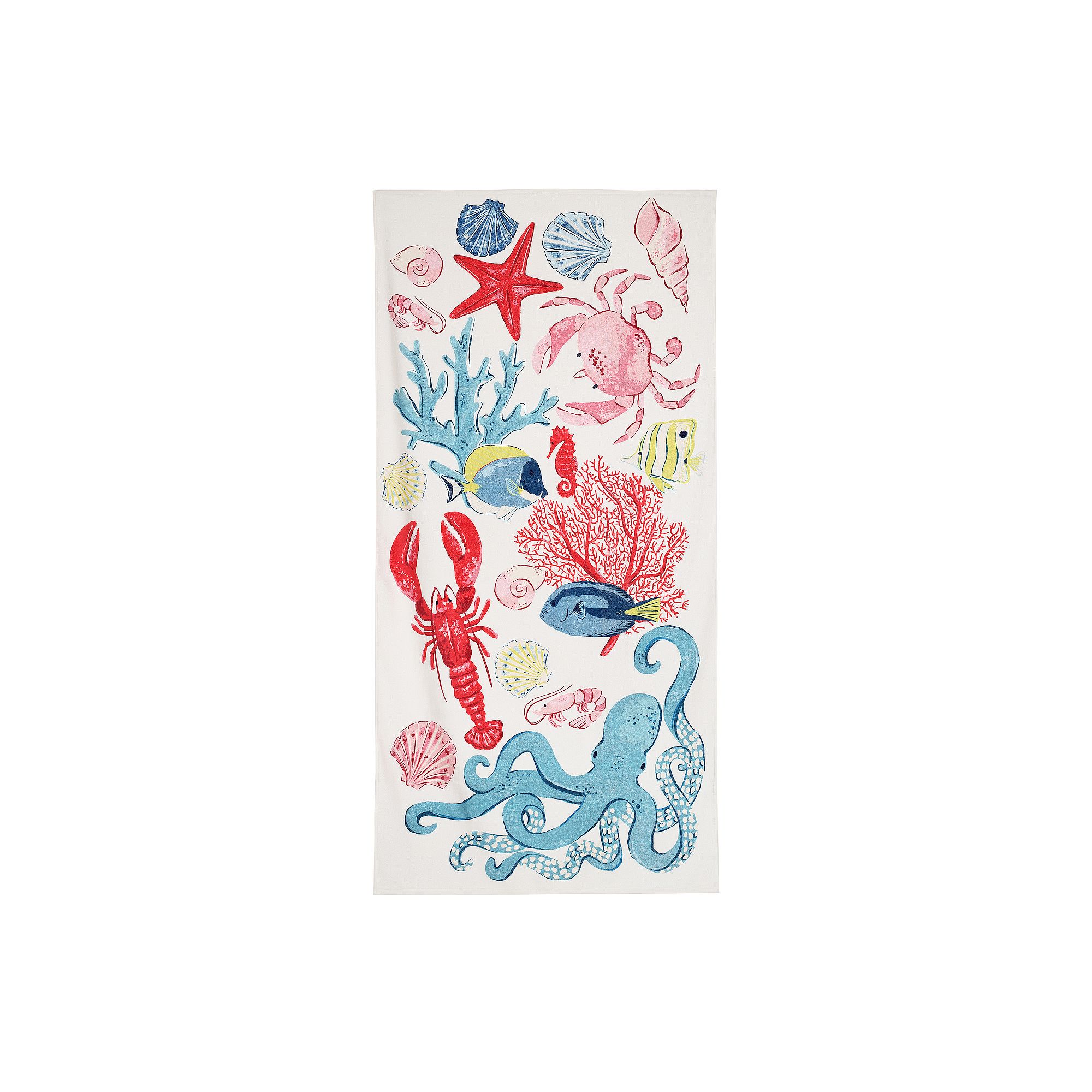 The Big One® Oversized Sea Creatures Printed Beach Towel, Multi  Life