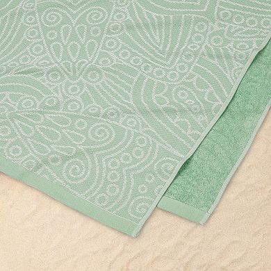 The Big One® Palm Sand-Resistant Medallion Beach Blanket