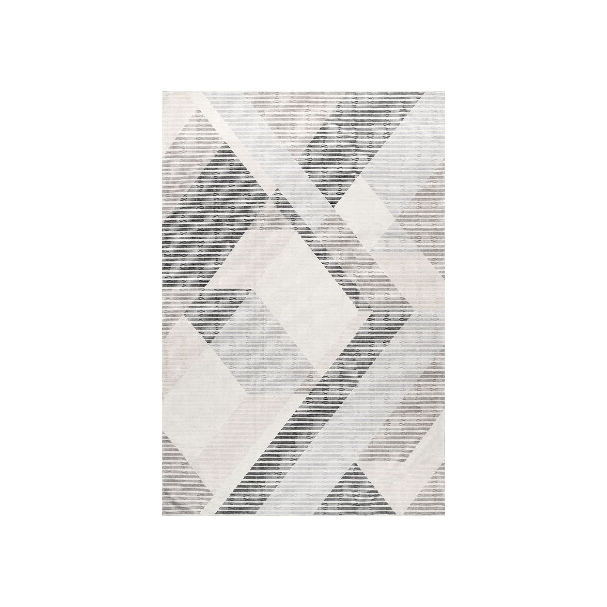 nuLOOM Alesha Modern Striped Machine Washable Area Rug, Beige
