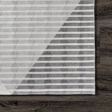 nuLOOM Alesha Modern Striped Machine Washable Area Rug
