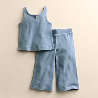 Baby & Toddler Girl Little Co. By Lauren Conrad Ribbed Tank Top & Relaxed Bottoms Set