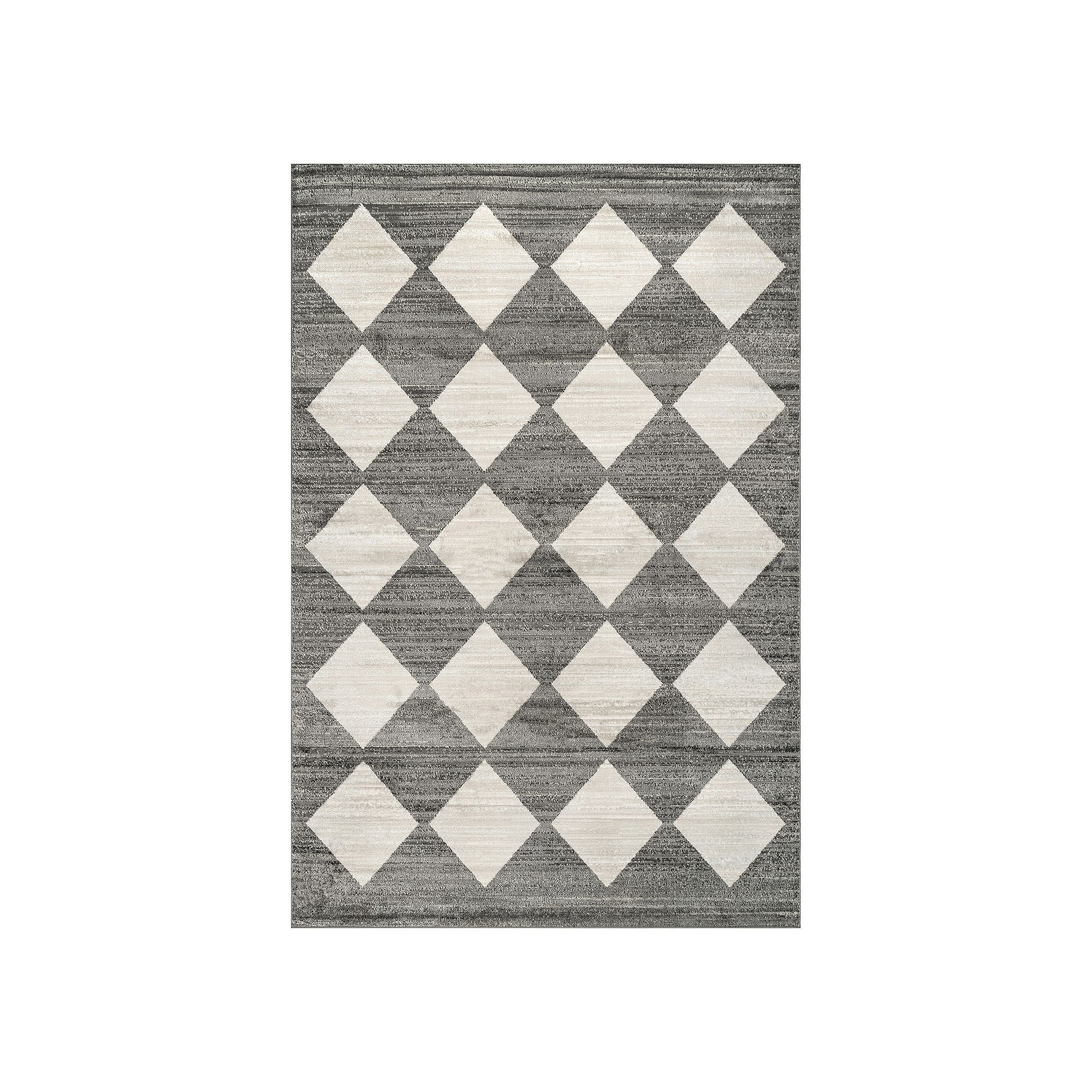 nuLOOM Gianna Contemporary Geometric Checker Tile Area Rug, Gray