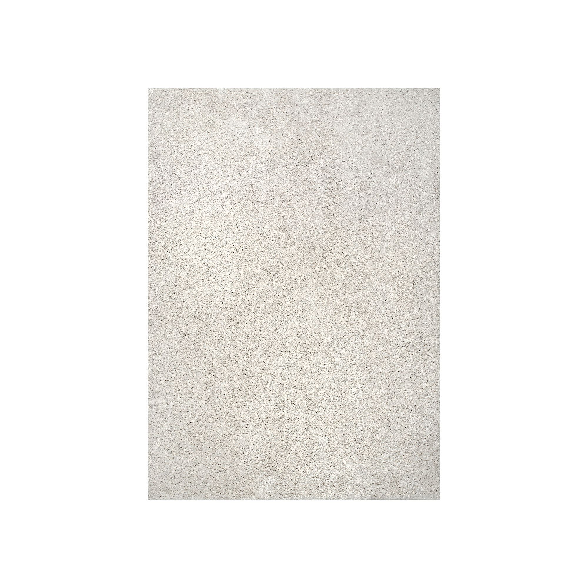 nuLOOM Clare Solid Shag Area Rug, White