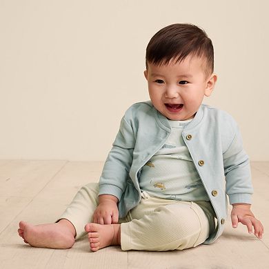 Baby Little Co. By Lauren Conrad Bomber Jacket, Bodysuit & Pants Set