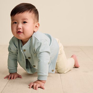 Baby Little Co. By Lauren Conrad Bomber Jacket, Bodysuit & Pants Set