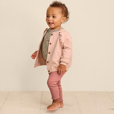 Baby Little Co. By Lauren Conrad Bomber Jacket, Bodysuit & Pants Set