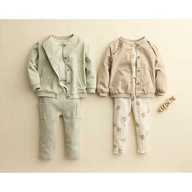 Baby Little Co. By Lauren Conrad Bomber Jacket, Bodysuit & Pants Set