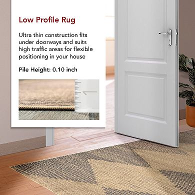 nuLOOM Dori Tribal Easy-Jute Machine Washable Area Rug