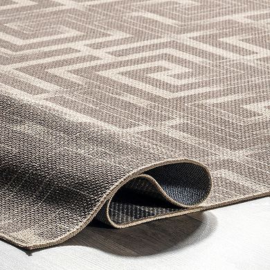 nuLOOM Sufia Geometric Easy-Jute Machine Washable Area Rug