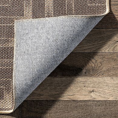 nuLOOM Sufia Geometric Easy-Jute Machine Washable Area Rug
