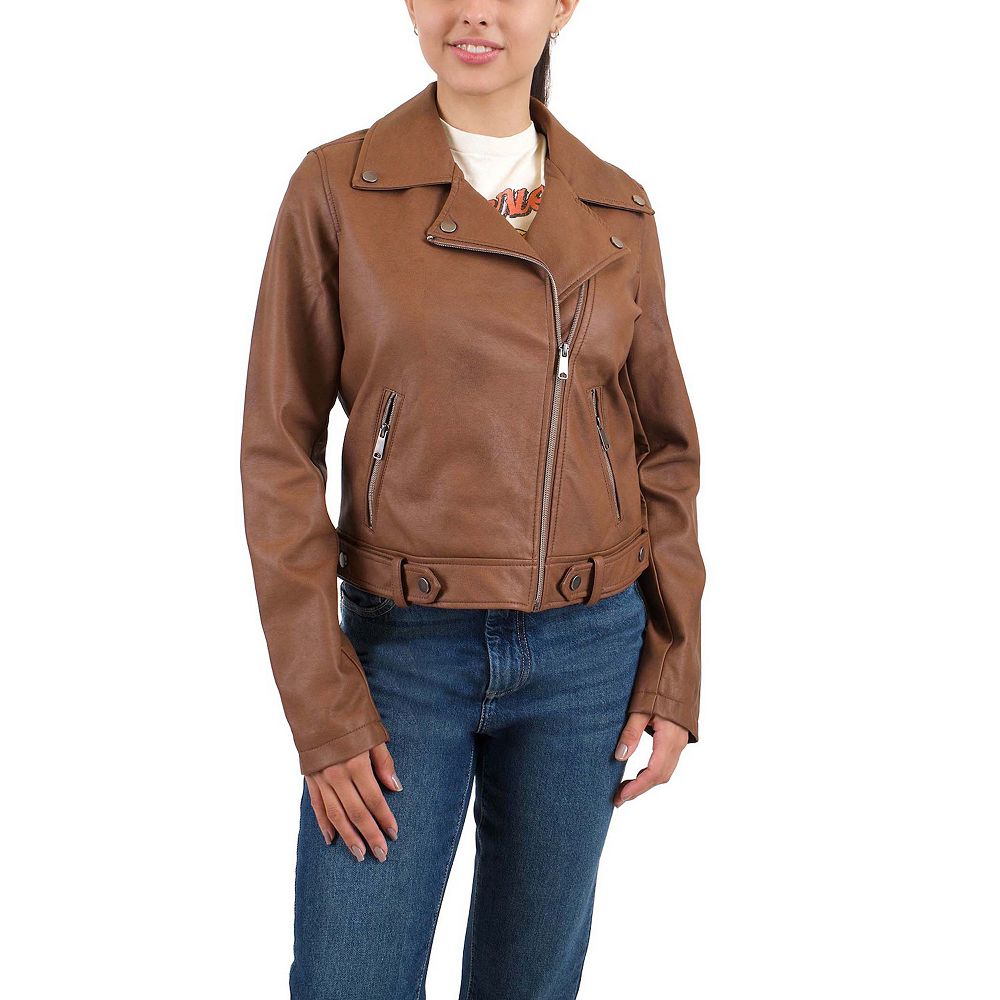 Cropped Leather Jacket For Women Levis Womens Large Faux Leather