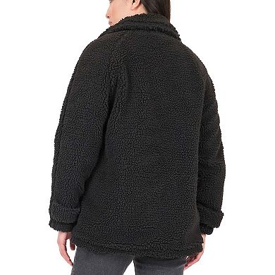 Juniors' Coffee Shop Large Pocket Sherpa Jacket