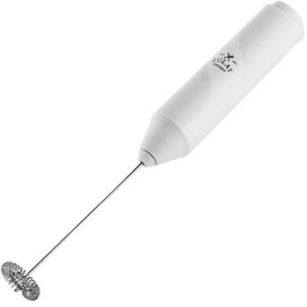 Zulay Kitchen Powerful Milk Frother Wand - FrothMate Mini Milk Frother Handheld Stainless Steel